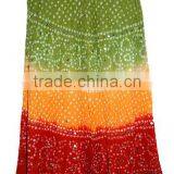 Buy Navratri Dandiya Dress / Cotton Bandhej Skirt Online thumbnail-4