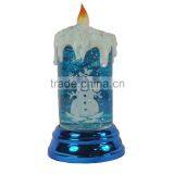 LED Candle Light Swirling Glitter Christmas Water Colour Changing Printied thumbnail-1