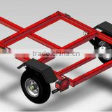 Utility Trailer TR0400--red powder coated