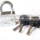plastic key square iron padlock