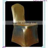 YHC#05 Light Gold Polyester Banquet Spandex Lycra Cheap Wholesale Stretched Chair Cover thumbnail-1