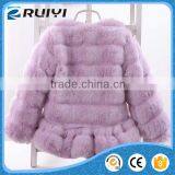 Girls European Children Purple Fur Clothing thumbnail-2