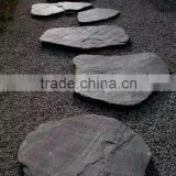 natural black tumbled stone slate floor tile landscaping stepping stones