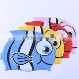 Animal Pattern Cartoon Silicone Kid Children Swimming Bathing Head Cover Cap Hat thumbnail-2