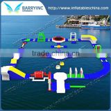 Barry Summer Big inflatable floating water park , inflatable water island