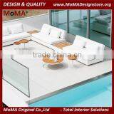 MA-2113R Patio Furniture Luxury Apartment Modern White Outdoor Sofa Set thumbnail-1