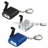 Promotional Wholesale Custom Hand Generator LED Keyring