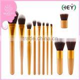 High Quality 11pcs Makeup Brush Sets Soft Synthetic Hair and Plastic Handle Makeup Brush Kits thumbnail-1