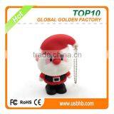 Christmas Santa Shape OEM PVC 2GB 8GB 16G Usb Flash Drive Pen Drive for Promotion thumbnail-2