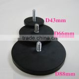 wholesale rubber coated neodymium magnet LED holder
