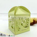 C231 2015 New Birthday Souvenirs Wedding Favor Laser Cut Bridegroom and Bride Party Candy Box Gift thumbnail-1