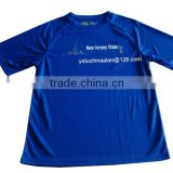custom wholesale promotional blue printing t-shirt (OEM)