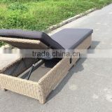 SUN BED/ SUN LOUGHER/ LATEST LOUNGER WITH CUSHION/ WICKER LOUNGER/LOUNGER