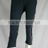 Functional quick dry capri pants bottom mesh contrast , running pants,custom ladies inner wear