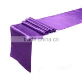 Purple wedding Satin Table Runner for square table