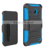 China products Armor Hybrid Case hard case For Nokia lumia 635 with kickstand