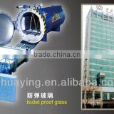 Bulletproof safe glass for bank counter with ISO9001& CCC in Dalian