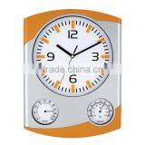 Plastic Clock Weather Station Wall Clock With Temperature YZ-8906