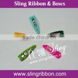 5.5cm Grosgrain Ribbon Round Hair Snap Clips