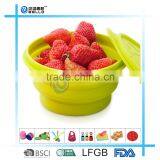 foldable silicone bowl with FDA LFGB certificate