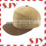 Vintage Corduroy Suede Flat Bill Brim Snapback Baseball Cap thumbnail-3