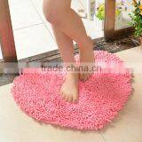 Heart Shape Chennile Washable Rugs thumbnail-3