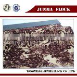 Flower Pattern Flocking Print Materials African Velvet Lace Fabric thumbnail-2