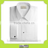 China wholesale white high quality men's tuxedo shirt custom