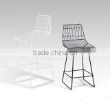 2016 China Guangzhou Furniture Replica Furniture Rose Gold Metal Bar Stool Chair Supplier