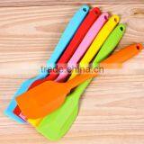 Mini Style 2016 New Commercial Grade Kitchen Colorful and Wood Handle Utensils SILICONE Cooking Shovel Set NY82 thumbnail-3
