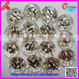 Fashion Design Leopard Plating Acrylic Bottons/leopard Buttons/plating Buttons/two Holes Button