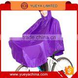 Fashion Unisex Hooded Raincoat Bike Rain Poncho Bicycle Rainwear Waterproof Rain Coat-purple