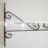 Wrought Iron Rustic Wall Garden Bracket Decor Hook Hang Flowers Baskets Lanterns
