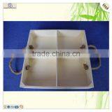 Free Sample Handles Grids Food Beverage Wood Pallet Tray thumbnail-2