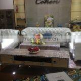 2015 Newest White Genuine Leather Sofa Designs for Living Room Furniture SF065 thumbnail-3