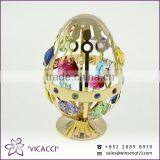 Easter Egg With SWAROVSKI Crystal Metal Home Decoration thumbnail-2
