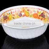 Melamine Restaurant Plastic Salad Rimmed Soup Bowls Square White thumbnail-1