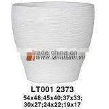 Vietnam Curved Simple Scratch Terracotta Pot thumbnail-1