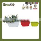 Plastic Decorative Planter, Painted Flower Pots thumbnail-1
