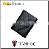 Colorful Factory Direct Wholesale Lichi Pattern Genuine Leather Customize RFID Blocking Card Holder