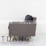 Torguta Left Hand Wicker Bench - Outdoor Conservation Furniture thumbnail-4