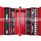 LB-394 60pcs Hand Tool Set Tool Kit in Red Metal Tool Case With Drawer