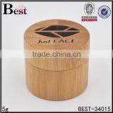 30g Bamboo Cosmetic Double Wall Plastic Jar PP Inner Jar With Bamboo Shell for Face Cream thumbnail-3
