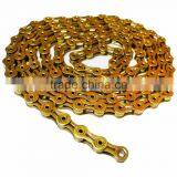 KMC X9SL Super Light 9 Speed Titanium Gold Bicycle Chain thumbnail-3
