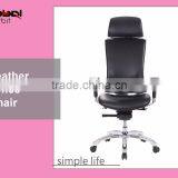 2016 High Quality Black Leather Executive Office Chair With Adjustable Headrest thumbnail-6