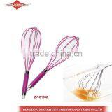New Arrival 12" Silicone Coated Wires Egg Whisk With Stainless Steel Handle thumbnail-1