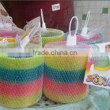 Hot Plastic Magic Rainbow Coil Spring 8.7 *9 cm Big Size Slinky Colorful Novelties Educational Toy