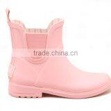 Light Pink Basic Style Boot for Girls Colorful Rain Boots for Girls Rubber Gumboots Custom Printing Fashion Latex Rain Boot thumbnail-4