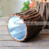 Custom Made Decorative Vintage Style Rustic Wooden Flower Pot thumbnail-4