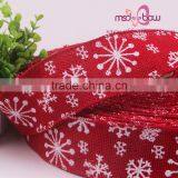 2016 Christmas Jacquard Ribbon 2.5 Inch Wide Jute Burlap Ribbons thumbnail-2
